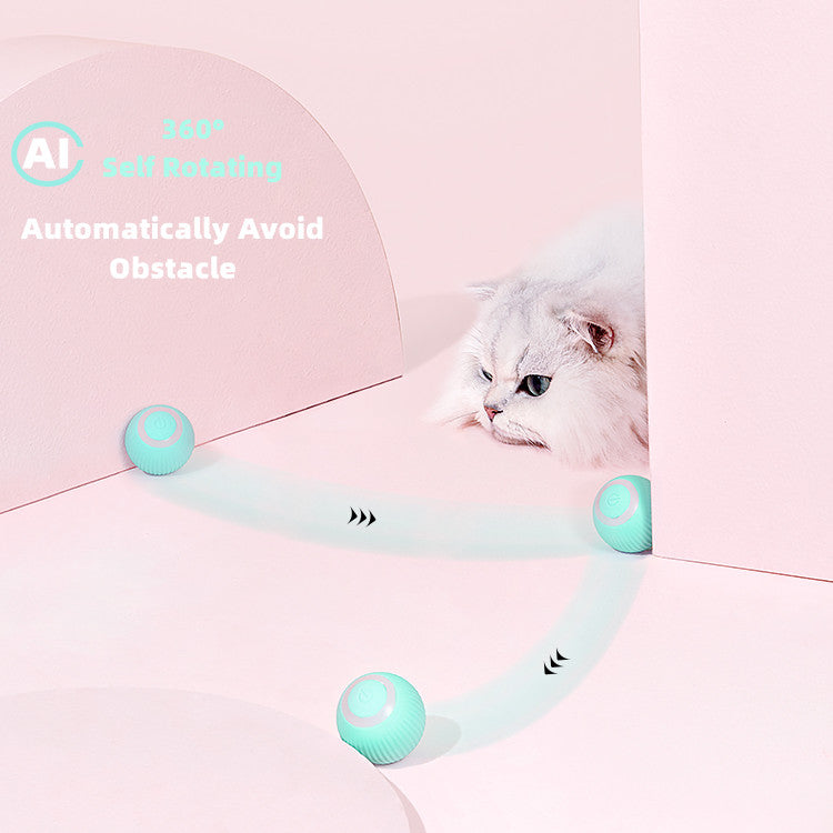 PurrBall™ – Intelligentes Katzenspielzeug mit Rollball