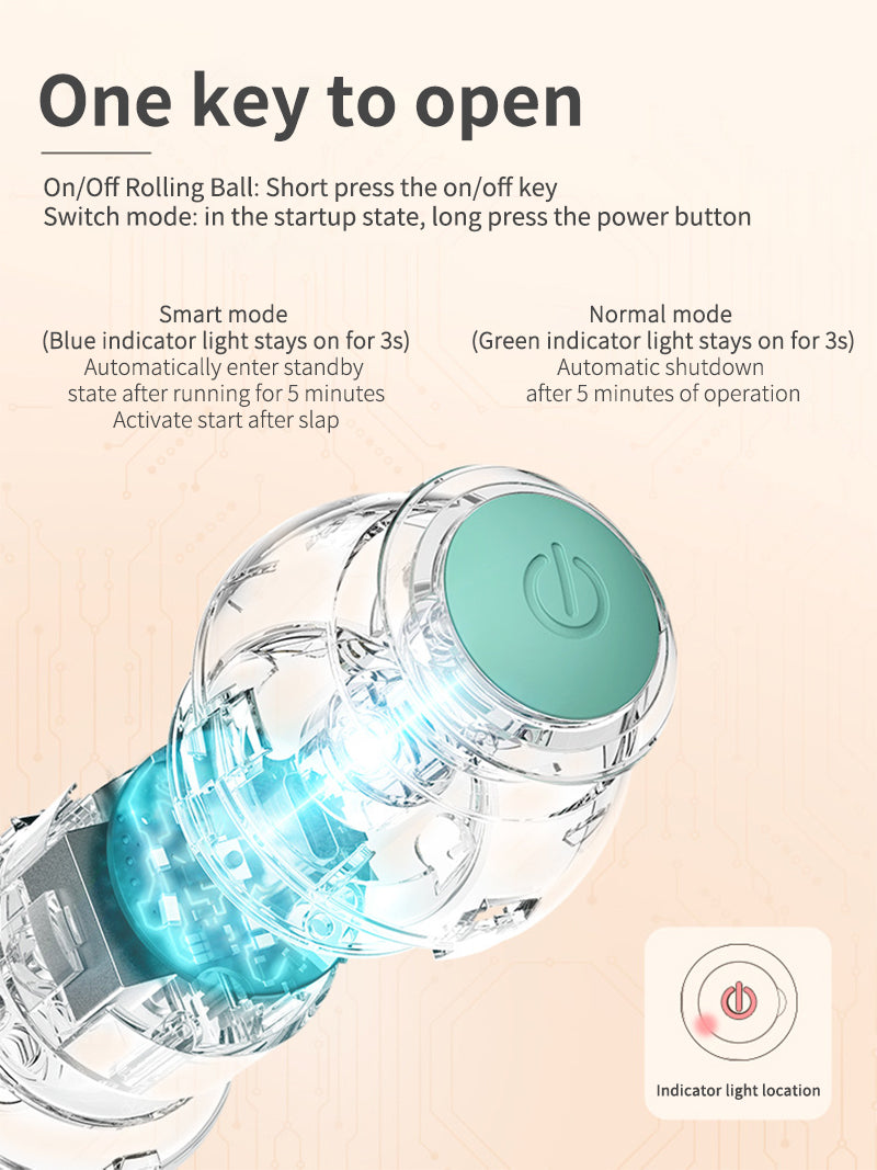 PurrBall™ – Intelligentes Katzenspielzeug mit Rollball