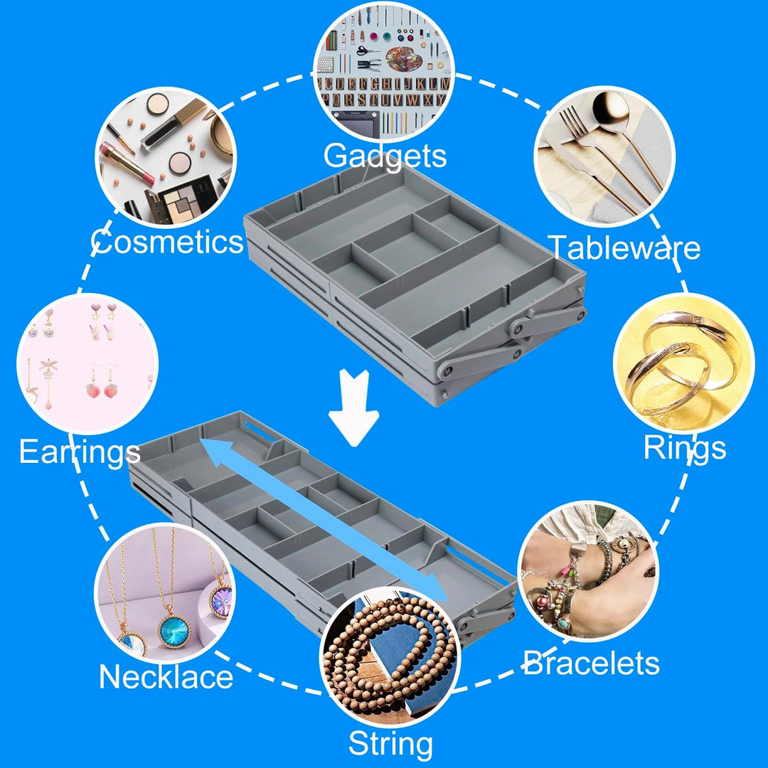 Organix™ – Mehrstufiger, Zusammenklappbarer Schubladen-Organizer