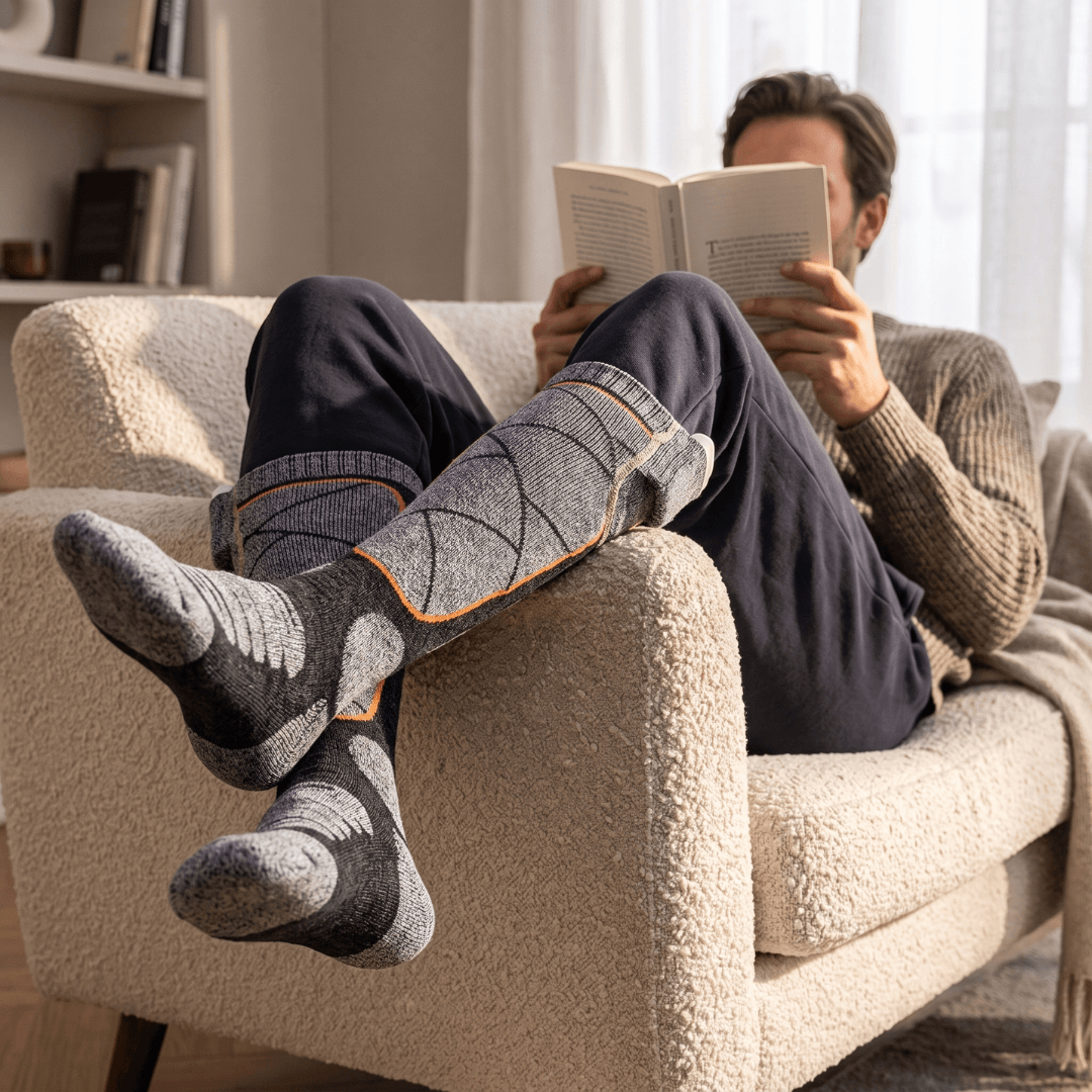 FußWärme™ Thermo-Heizsocken für kalte Wintertage