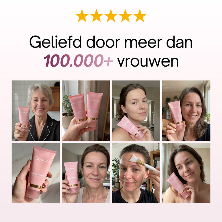 KollagenGlanz™ Bio-Kollagenmaske mit Pinsel