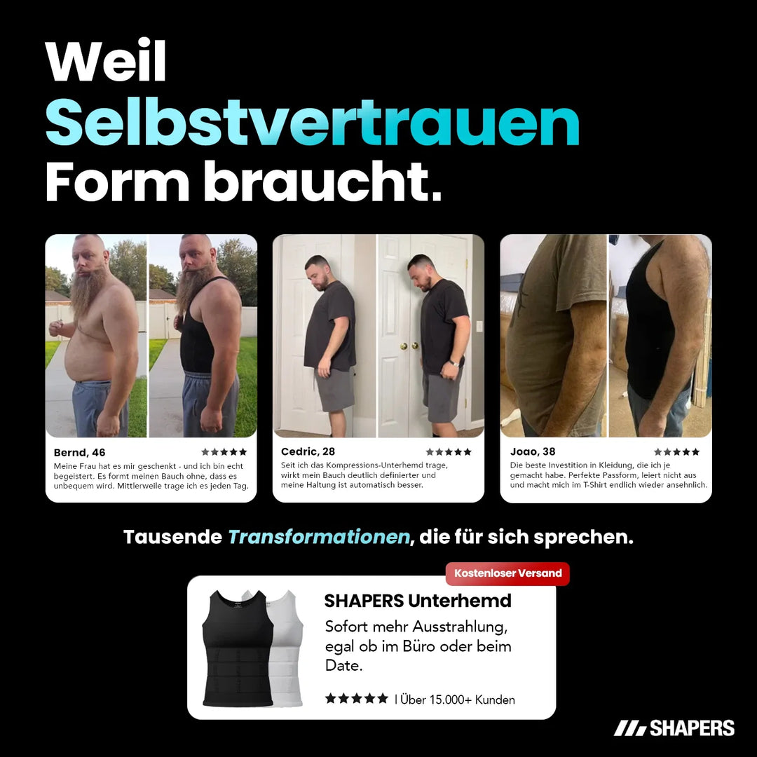 Kompressions-Shapewear glättet den Bauch – für sofortiges Selbstvertrauen