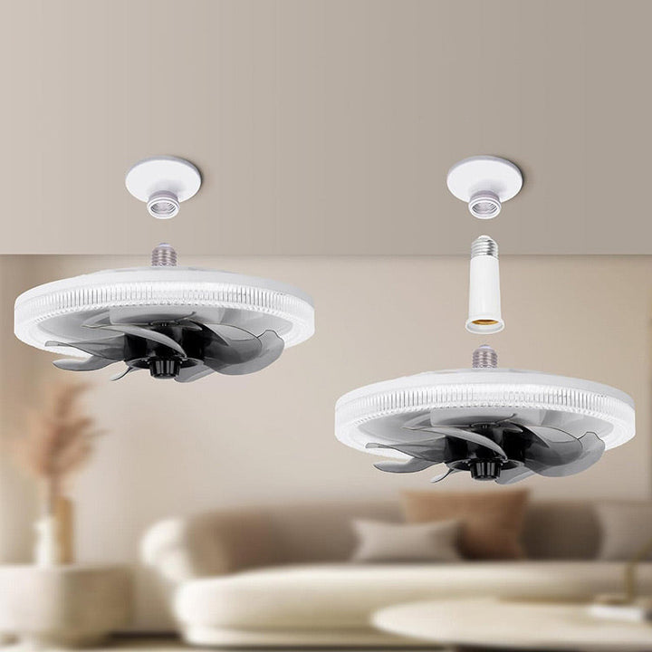 BreezeLite™ - 2-in-1 Leise Einstellbare Ventilatorlampe mit Fernbedienung