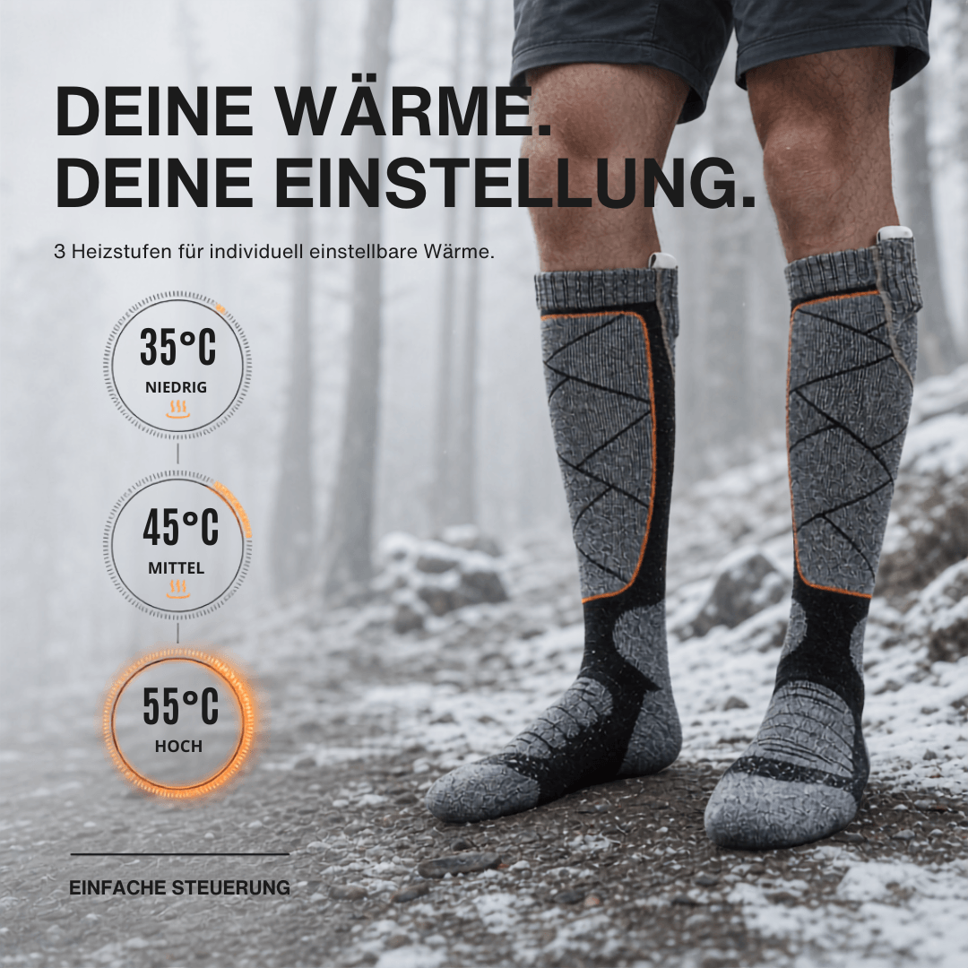 FußWärme™ Thermo-Heizsocken für kalte Wintertage