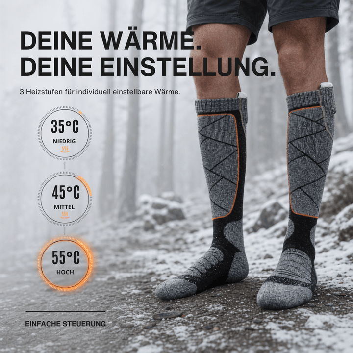 FußWärme™ Thermo-Heizsocken für kalte Wintertage