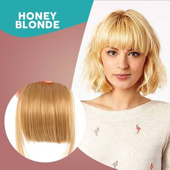 FringeLuxe™ – Unsichtbare Clip-in-Ponyfransen für ein sofort frisches, natürliches Aussehen [50% Rabatt]