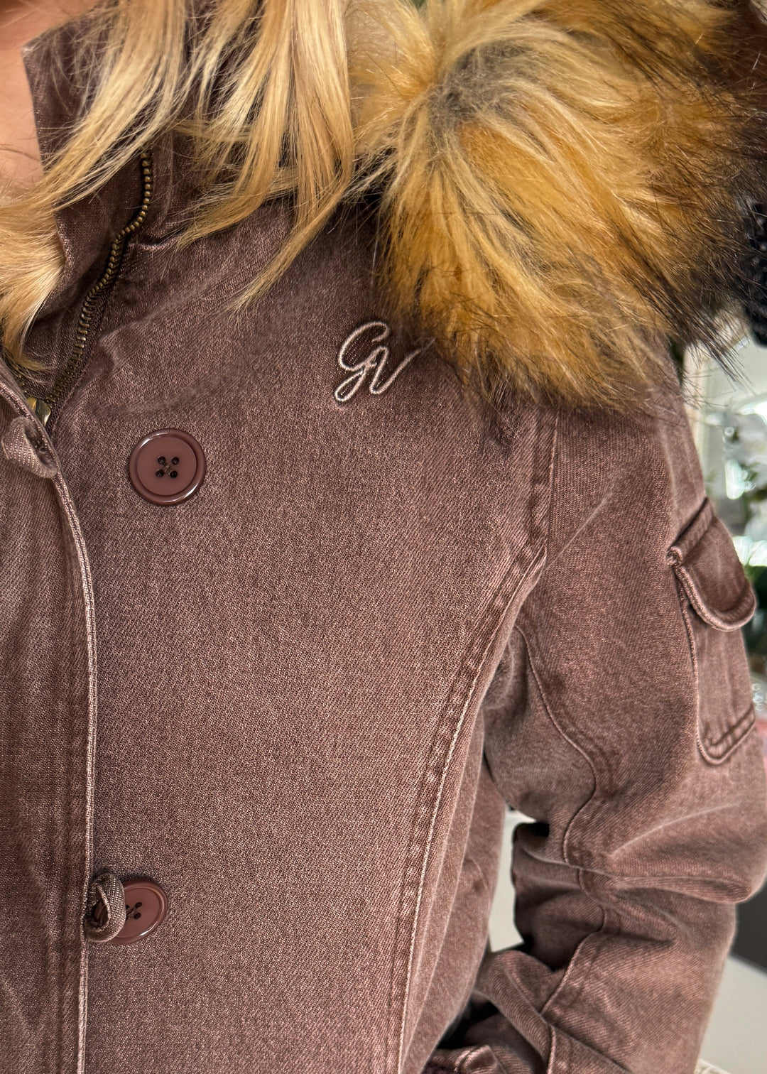 FellWärme™ Kapuzenjacke mit Fellbesatz für Damen