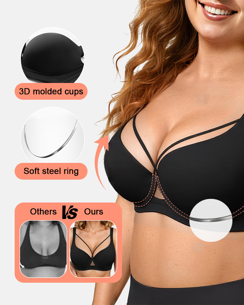 DekolletéTraum™ Nahtloser Push-up-BH mit tiefem V-Ausschnitt