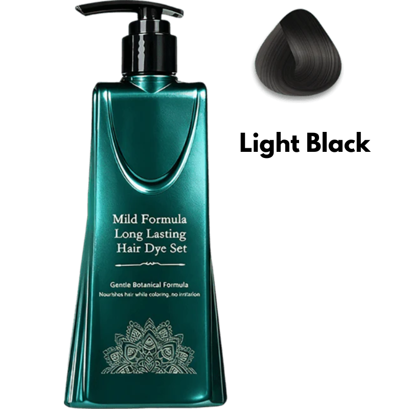 BotaniDye™ – Haarfarbe Schwarz, ammoniakfrei & pflanzenbasiert natürlich (160 ml) [1 + 1 Gratis]