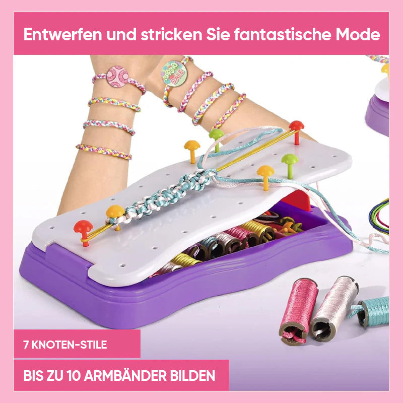 KreativKidz DIY Handstrick-Set – Fördern Sie Kreativität und Geschicklichkeit Ihrer Kinder! | 50% RABATT