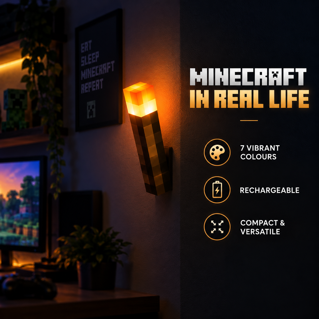 BlockLicht™ – Wiederaufladbare Gaming-Fackellampe
