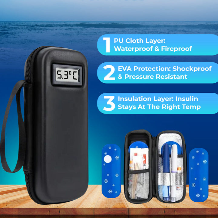 PeptidFrost™ Tragbare Kühltasche für Peptide mit Temperaturanzeige