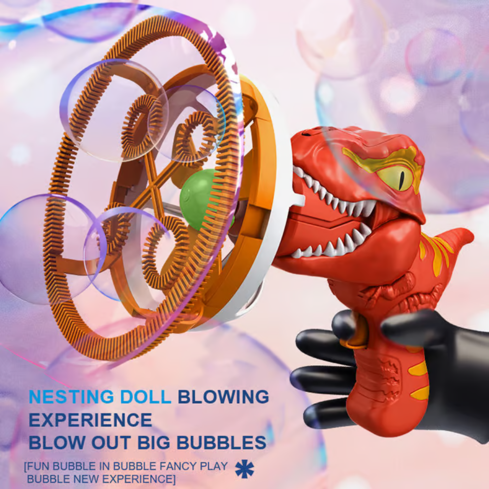 MiniDino – Tragbarer Dinosaurier-Seifenblasen-Blaster 🦖🫧