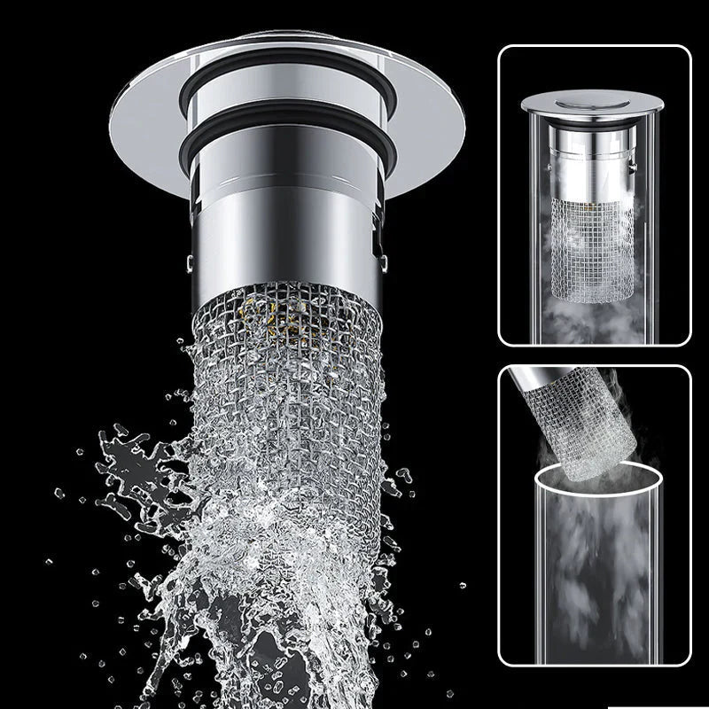 Abflusssieb für Dusche und Waschbecken | Haarsieb aus Edelstahl | StoppFix