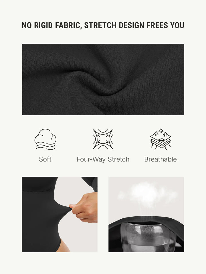 Curvevo™ Nahtloser Langarm-Bodysuit