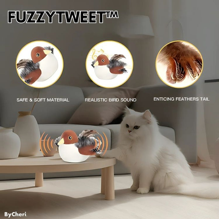 1 + 1 GRATIS HEUTE | FuzzyTweet™ | Interaktives Katzenspielzeug
