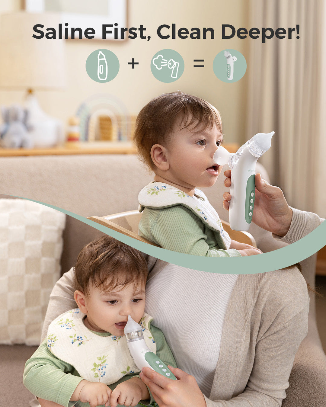 NasenSanft™ 2-in-1 Elektrischer Baby-Nasensauger