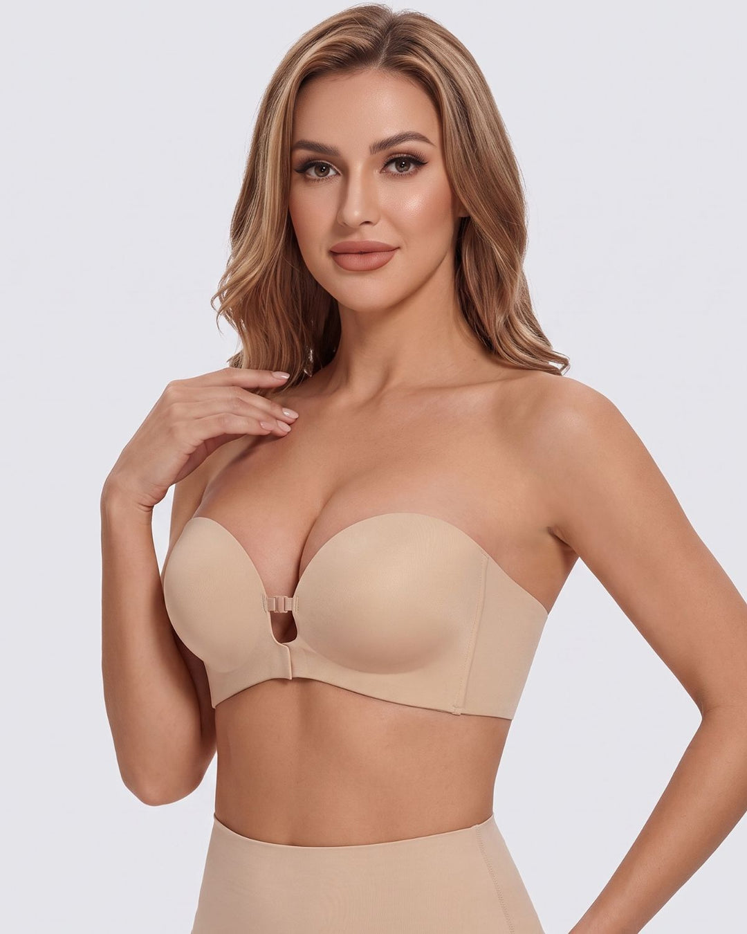 AuraLift™ Nahtloser Push-Up-BH mit Frontverschluss