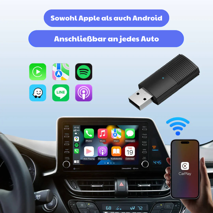 Apple-Android Carplay™ | Direkte Verbindung zu BT