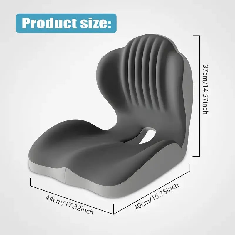 SitzWohl™ Ergonomisches Sitzkissen mit Rückenstütze