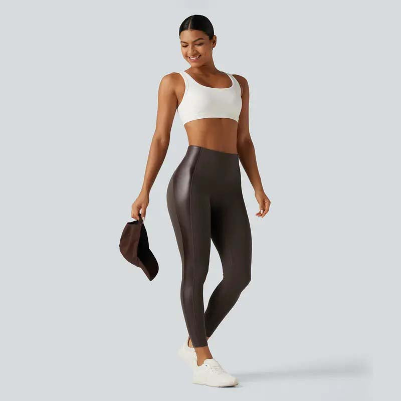 FokusForm™ Formende PU-Leder-Leggings