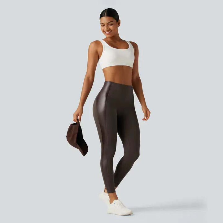 FokusForm™ Formende PU-Leder-Leggings