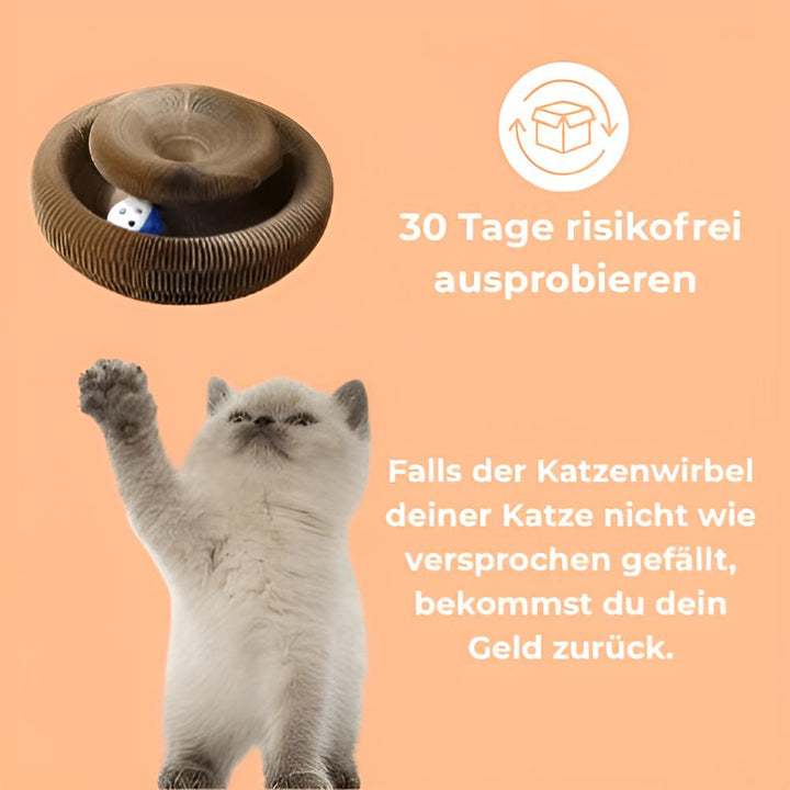 CatTwist™ – Interaktiver Kratzplatz gegen Langeweile bei Katzen