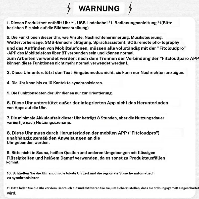 HD-Smartwatch für Männer