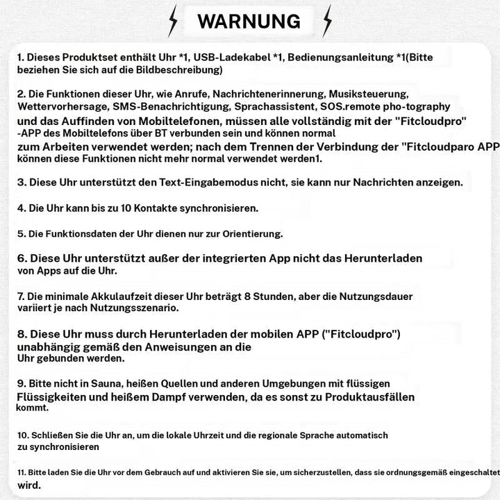 HD-Smartwatch für Männer