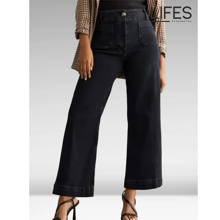 ChicTrend | Bauchkontrolle Gekürzte Weitbein-Jeans