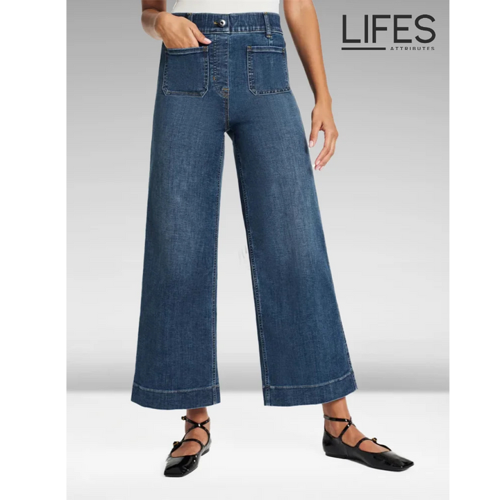 ChicTrend | Bauchkontrolle Gekürzte Weitbein-Jeans
