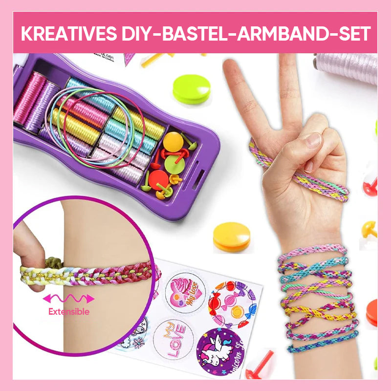 KreativKidz DIY Handstrick-Set – Fördern Sie Kreativität und Geschicklichkeit Ihrer Kinder! | 50% RABATT