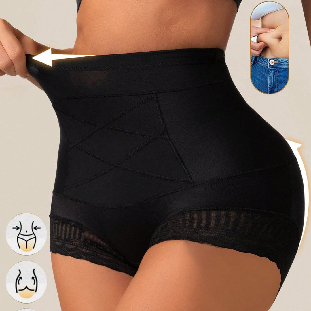 LuminaFit™ 4er-Pack High-Waist Spitzen-Miederslips