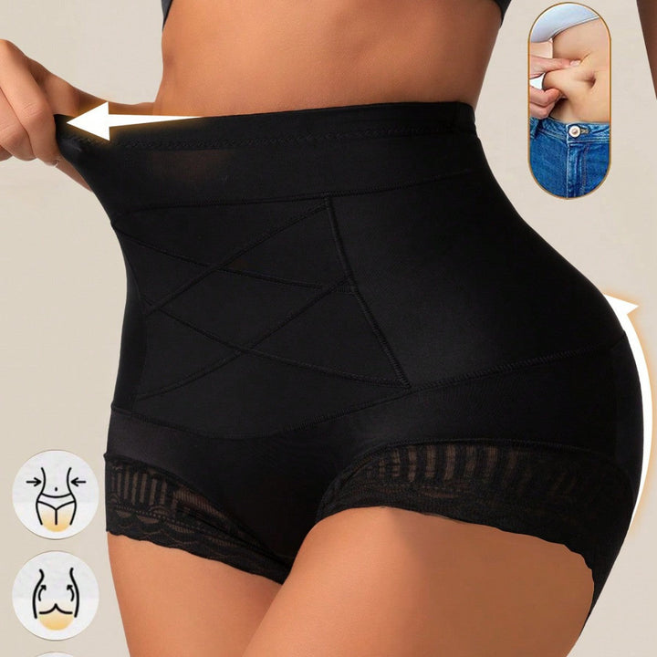 LuminaFit™ 4er-Pack High-Waist Spitzen-Miederslips