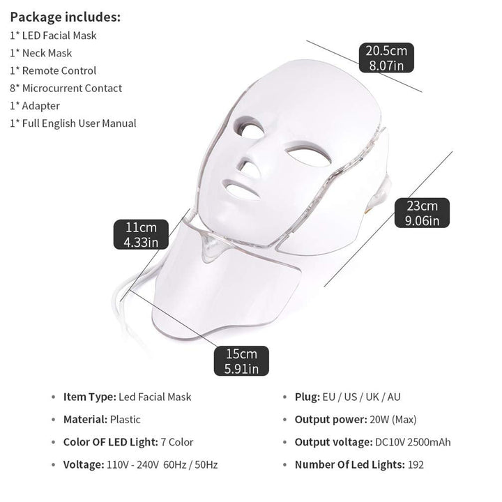 TherapyMask™ – 7-Farben Hautbehandlung, kabellos & wiederaufladbar [50% Rabatt]