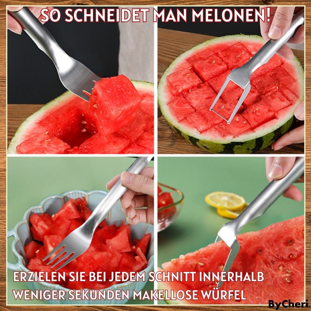 1+1 GRATIS  | FruitBites™ -Erleben Sie die aufregende Art, Ihre Wassermelone und Früchte zu schneiden!