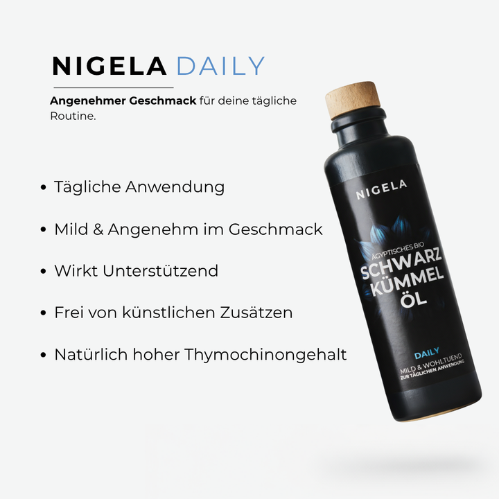 Bio-Schwarzkümmelöl unterstützt die tägliche Gesundheit und Vitalität