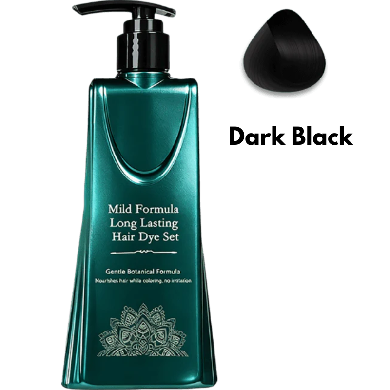 BotaniDye™ – Haarfarbe Schwarz, ammoniakfrei & pflanzenbasiert natürlich (160 ml) [1 + 1 Gratis]