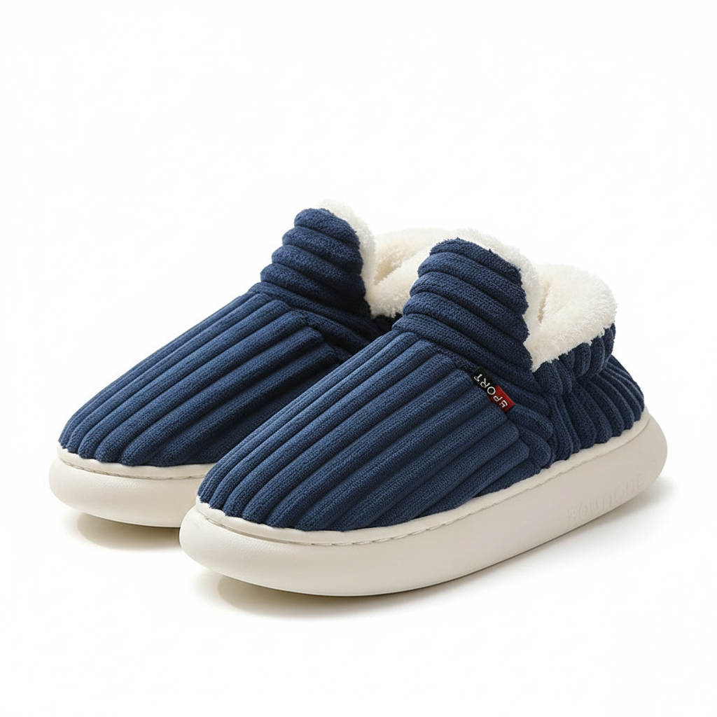 FußWolke™ Flauschige Kuschelpantoffeln für warme Füße
