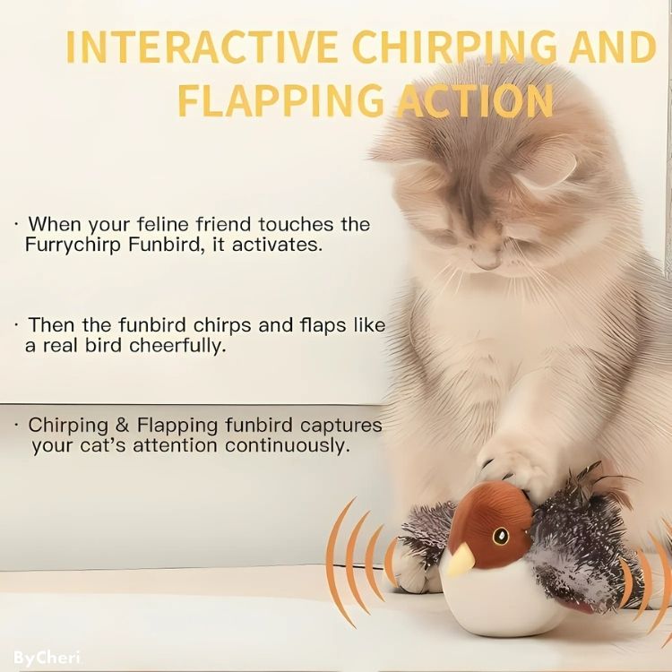 1 + 1 GRATIS HEUTE | FuzzyTweet™ | Interaktives Katzenspielzeug
