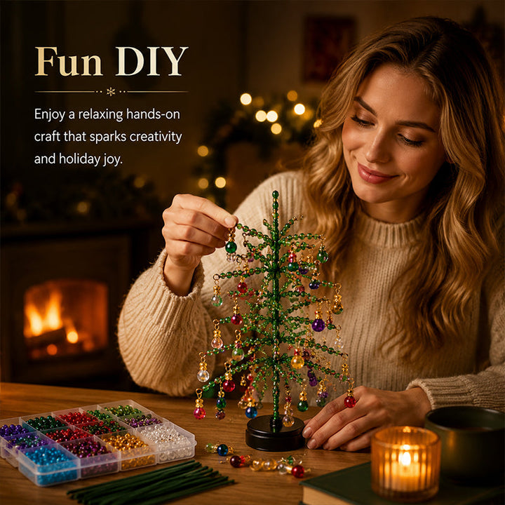 BeadTree™ 3D-Perlen-Weihnachtsbaum mit LEDs