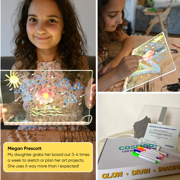 LeuchtKunst™ LED-Zeichentafel für Kinder