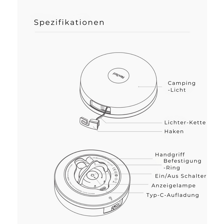 NextTool® Multifunktionale LED-Lichterkette (50% RABATT)