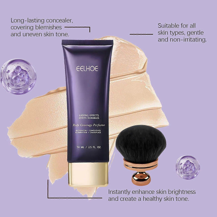 TrueTone™ – Eelhoe Full-Coverage Foundation & Concealer, deckend & langanhaltend [50% Rabatt]