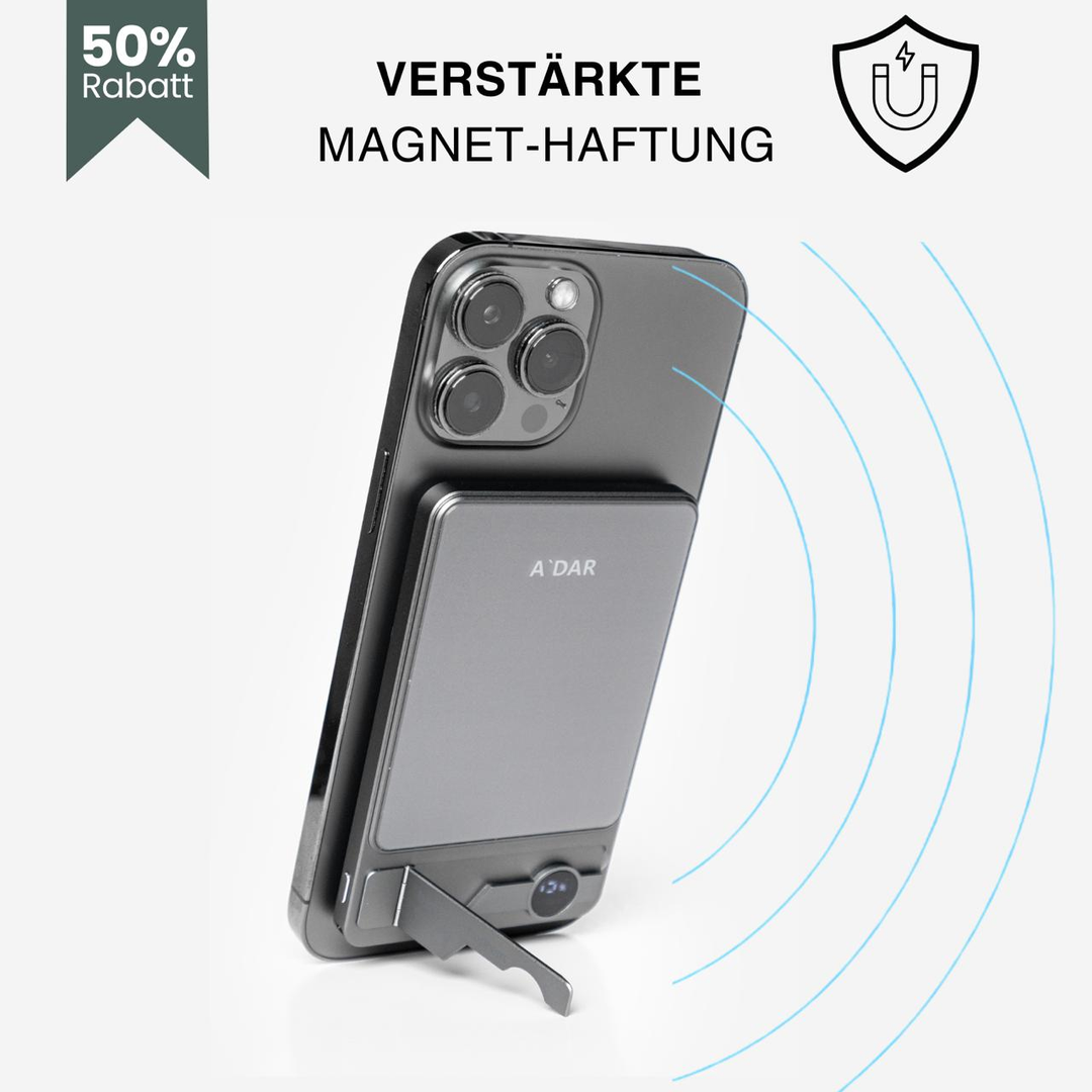 NordCharge Magnetische Powerbank mit starkem Halt und Schutz