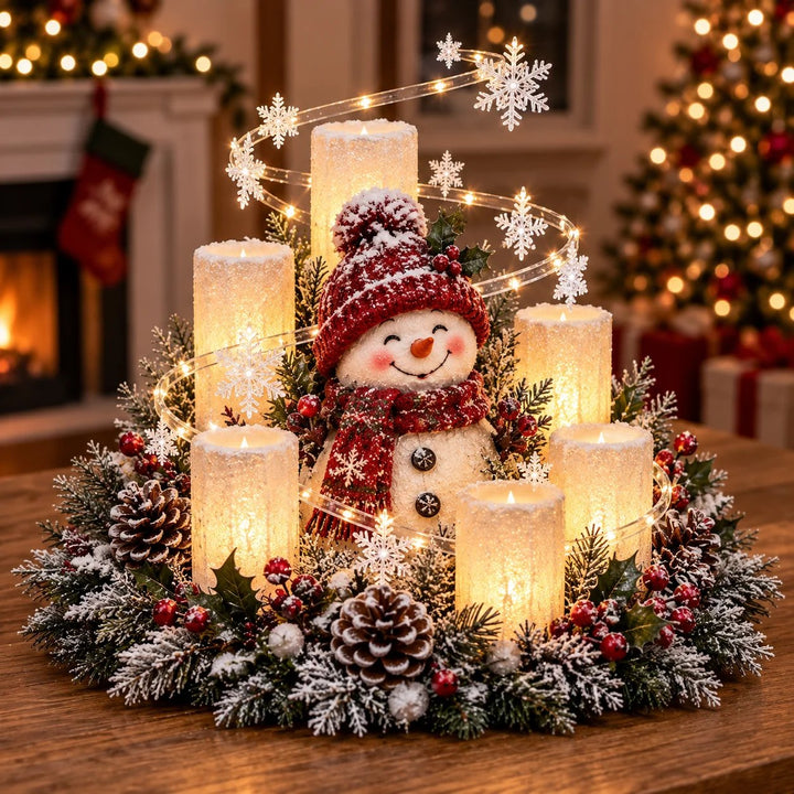 WinterGlanz™ Leuchtendes Weihnachts-Gesteck