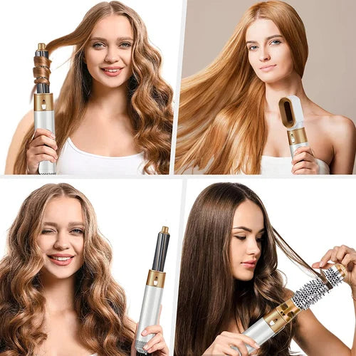 StyleMaster™ 5-in-1 Haarstyler | Locken & Glätten | Austauschbare Aufsätze | Keramikbeschichtung