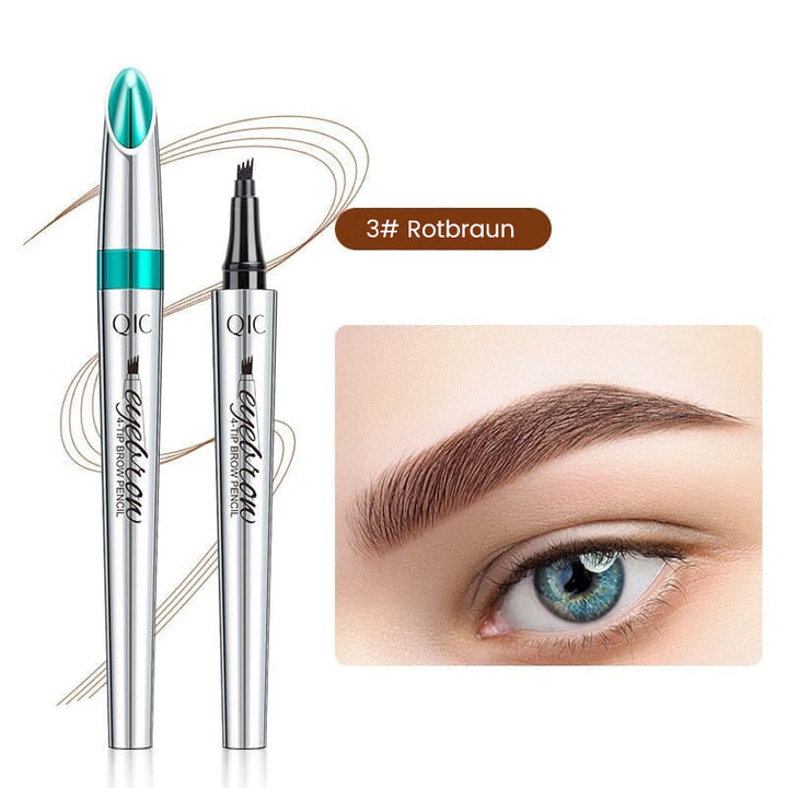 BrowSculpt™ – Wasserdichter 3D-Augenbrauenstift mit vierfacher Gabelspitze für präzises Styling [50% Rabatt]