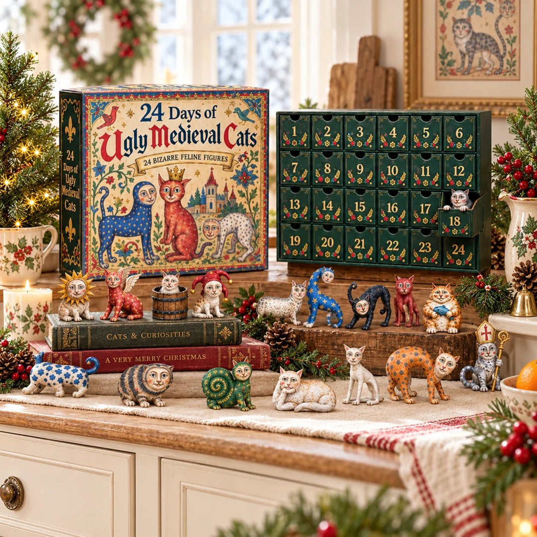 MeowBox™ 24 Tage Hässliche Mittelalter-Katzen Adventskalender