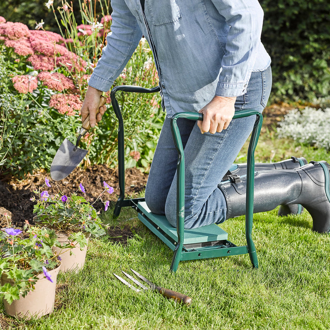 GartenWohl™ Gepolsterte Kniebank mit Aufstehhilfe
